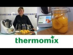 Cocina con Thermomix unos Melocotones en almíbar