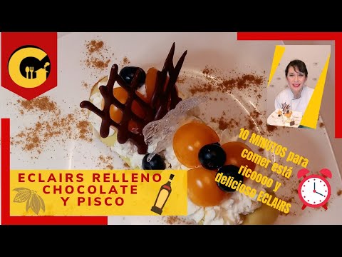 como preparar #receta los ECLAIRS al estilo Francés Más SABROSO | ECLAIRS CON PISCO de PERÚ