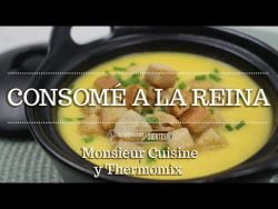 CONSOMÉ A LA REINA en Monsieur Cuisine y Thermomix | Ingredientes entre dientes