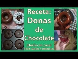 Donas de chocolate | #Receta #Donas #Chocolate #Donuts #Recipe #Postre #Dessert