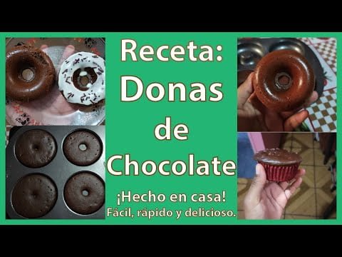 Donas de chocolate | #Receta #Donas #Chocolate #Donuts #Recipe #Postre #Dessert