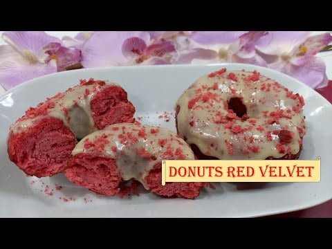 DONUTS RED VELVET en Monsieur Cuisine Connect/ Plus/ Thermomix/ Mambo – DONAS CASERAS