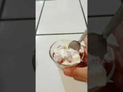 Fresas con Crema 🍓 el postre más sencillo, recetas fáciles y rápidas #receta #recetas #postre #dieta