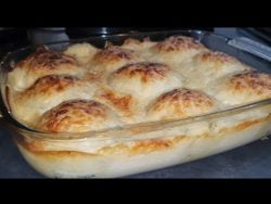 GRATINADO DE PATATAS RELLENAS DE CARNE PICADA|A LA BECHAMEL|#Receta #súper #fácil en 10 minutos