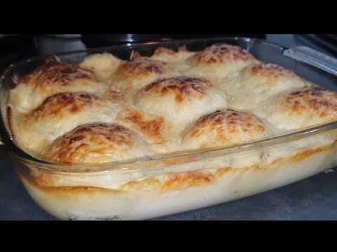 GRATINADO DE PATATAS RELLENAS DE CARNE PICADA|A LA BECHAMEL|#Receta #súper #fácil en 10 minutos
