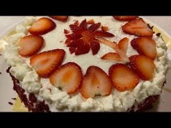 How To Make Red Velvet Cheesecake simple recipe #Receta de tarta de queso de terciopelo rojo##