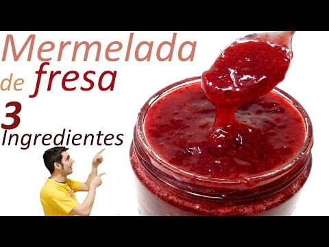 MERMELADA de FRESA o FRUTILLA🍓🍰🍓(con solo 3 INGREDIENTES)🍓🍰🍓 Receta # 576