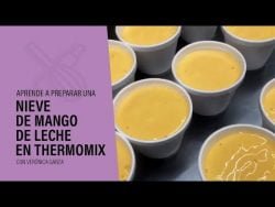 Nieve de MANGO de leche en THERMOMIX