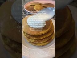 Pancakes de Zanahoria y avena | esponjosas y fáciles #receta #saludable #pancakes #desayunosaludable