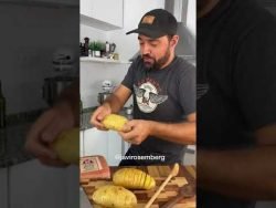 PAPAS ACORDEÓN CON PANCETA Y QUESO – Papas Hasselback RECETA! #Receta #JaviRosemberg #Food ...