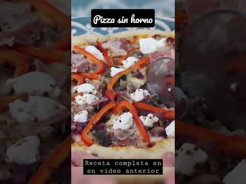 Pizza en sartén o pizza sin horno. Una #receta fácil