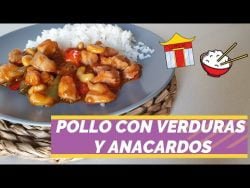 Pollo con Verduras y Anacardos Estilo CHINO | Receta con THERMOMIX | Recetas para DOS