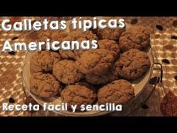 Receta de galletas americanas fácil y rápida #DIY #galletas #receta #postres #cookies
