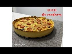Receta fácil Quiché de verduras 🥮 con thermomix 💚 Cookidoo receta con subtítulos