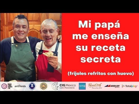 #receta MI PAPÁ me enseña su receta secreta de frijoles con huevo