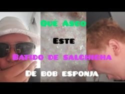#Receta RECETAS ABSURDAS DE BOB ESPONJA 6. | El BATIDO DE SALCHICHA Asquerosa 🤢🤮.