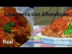 #Receta RECETAS ABSURDAS DE BOB ESPONJA 7. | ¿Espaguetis con Albóndigas?🍝