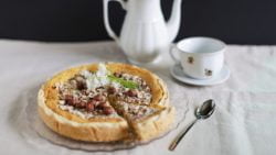 Tarta de queso con boniato y dulce de leche, receta de un postre de otoño