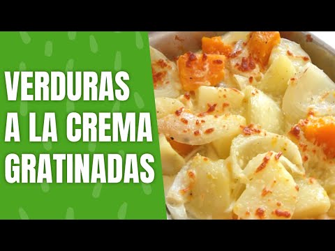 Verduras a la crema gratinadas #shorts #receta