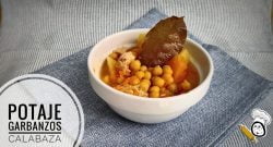Potaje de Garbanzos y Calabaza en la Olla GM