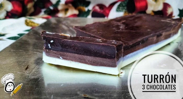 Turrón de Tres Chocolates con Thermomix ®