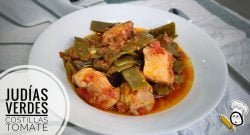 Judías Verdes con Costilla y Tomate Frito – Receta Casera