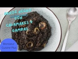Arroz negro FÁCIL con calamares y gambas | Monsieur Cuisine Plus