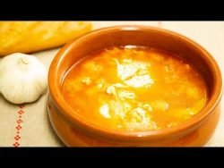 AUTÉNTICA SOPA DE AJO , SOPA CASTELLANA. Receta fácil.