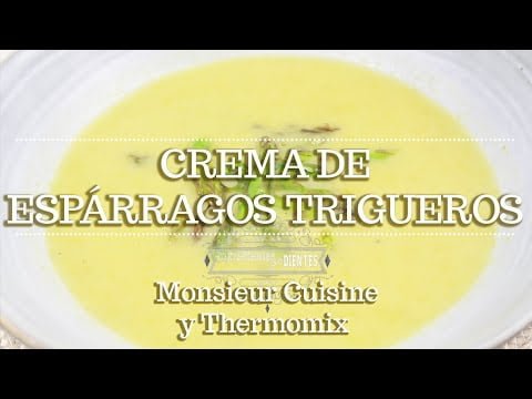 CREMA DE ESPÁRRAGOS TRIGUEROS en Monsieur Cuisine y Thermomix | Ingredientes entre dientes