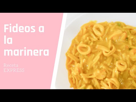 Fideos a la marinera EXPRESS con Monsieur Cuisine Plus Receta fácil