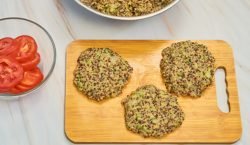Milanesa de espinacas con zanahorias, receta de cena saludable