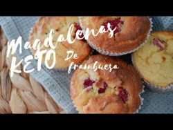 Muffins KETO de frambuesas con Monsieur Cuisine Plus | Bajo en carbohidratos y SIN AZÚCAR