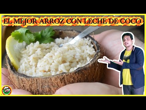 #receta de arroz con coco con leche de coco. receta 😍 💛🌴🌴🌴