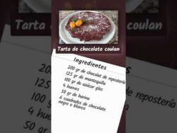 #Receta de la tarta de #chocolate “coulan” #Shorts