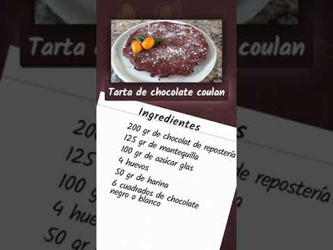 #Receta de la tarta de #chocolate “coulan” #Shorts