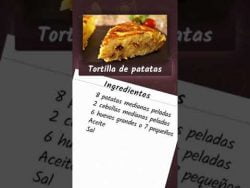 #Receta de la #tortilla de patatas #Shorts