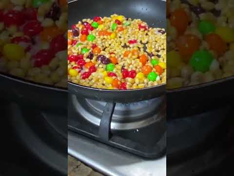 Receta para PALOMITAS ARCOÍRIS #popcorn #skittles #rainbow #receta