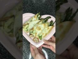 #receta ROLLITOS DE ESPARRAGOS Y CEBOLLA #shorts #youtubeshorts #recetasshorts