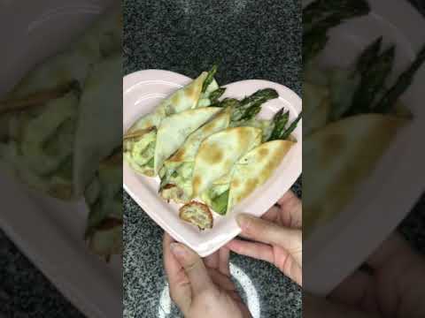 #receta ROLLITOS DE ESPARRAGOS Y CEBOLLA #shorts #youtubeshorts #recetasshorts