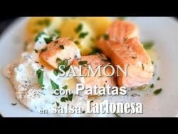 Salomón con patatas en Thermomix