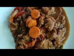 Ternera en salsa de ostras, fácil y rico con Thermomix