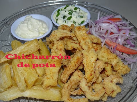 UN CLÁSICO CHICHARRÓN DE POTA + MAYONESA CASERA + SALSA TÁRTARA ( #Receta completa) FÁCIL Y RÁPIDO
