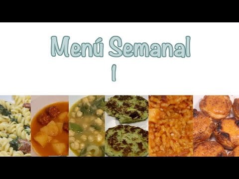 VUELVEN LOS MENÚS SEMANALES!!! MENÚ SEMANAL para Monsieur Cuisine, Mambo y Thermomix #1