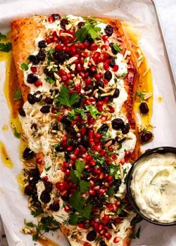 Salmón al horno navideño: fácil y preparado con anticipación