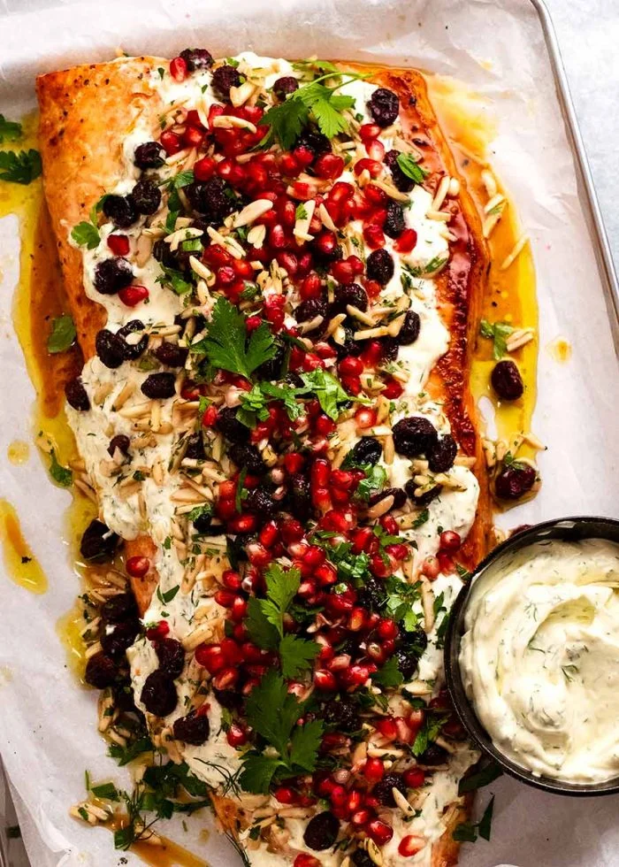 Salmón al horno navideño: fácil y preparado con anticipación