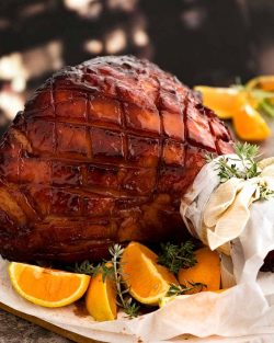 Jamón Glaseado De Arce |  RecetaTin Eats