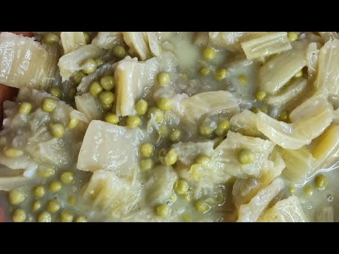 Cardo con guisantes, fácil y rico con Thermomix