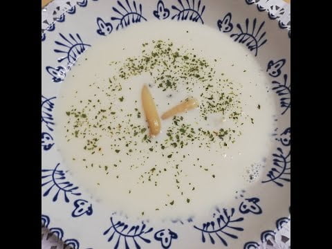 Crema de esparragos blancos en thermomix.