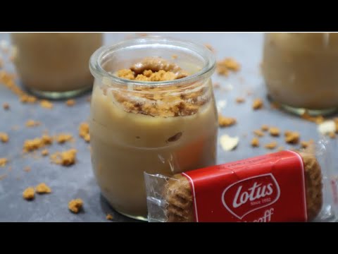 CREMA DE LOTUS en MONSIEUR CUISINE, Mambo y Thermomix. Natillas de galletas Lotus.