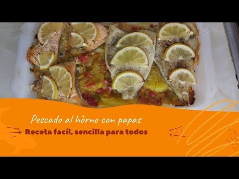 Deliciosa #RECETA de Pescado al horno con patatas